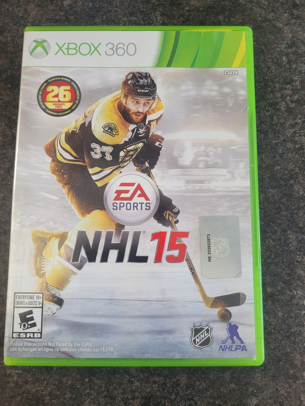 Microsoft Xbox 360 NHL 15- No Manual